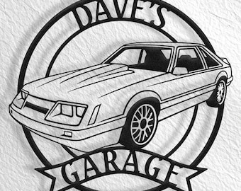 1986 Ford Mustang Metal Sign, Mustang Art, Mustang Decor, Mustang Accessories, Mustang Garage, Mustang Gift, 1986 Mustang, 4Eyes Mustang