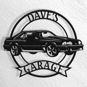 90 Ford Mustang Wall Art, Mustang Garage, Mustang Shelby, Mustang Decor, Mustang Accessories, 90 Mustang, Mustang Gift, 1990 ford