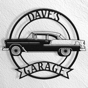 1955 Chevy Bel Air Metal Sign, 1955 Bel Air, Bel Air Accessories, Bel Air Garage, Bel Air Gift, Personalized Bel Air, 55 Chevy Bel Air Side