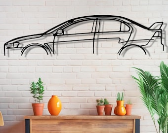 Mitsubishi Lancer Evolution X Metal  Wall Art, Metal Wall Decor, Gift For Car Lovers, Birthday Gift, Car Garage Decor, EVO 10