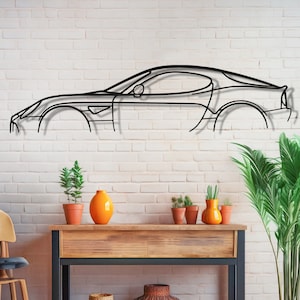 8C Metal Wall Art, Car Garage Wall Sign, Racing Automobile Decor, Car Lovers Men Gift