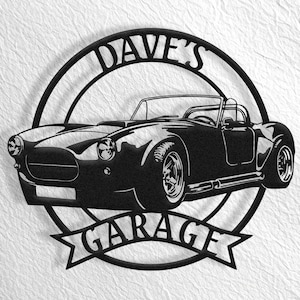 427 Plaque en métal Cobra, Cobra Garage, Shelby Cobra, Plaque de garage Shelby, AC Shelby, Accessoires Shelby, Cobra 427, Plaque Cobra 427 Shelby Cobra