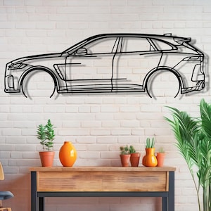F-Pace SVR Decorazione murale in metallo dettagliata, Decorazioni F-Pace, Accessori F-Pace, F Pace, FPace