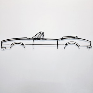 Camaro Convertible 1967 Metal  Wall Art, Car Garage Wall Sign, Racing Auto Decor, Car Lovers Men Gift, 1967 Camaro