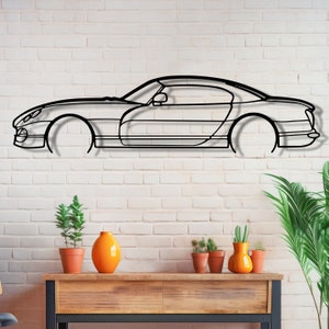 1998 TVR Cerbera Metallwandkunst, Wandschild für die Autowerkstatt, Rennauto-Dekor, Autoliebhaber Männer Geschenk