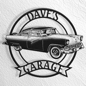 1956 Fairlane Wall Art, Fairlane Garage, Fairlane Accessories, Fairlane Gift, 56 Fairlane, Fairlane Garage Sign
