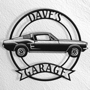 Ford Mustang 1967GT Wall Art, Mustang Garage, Mustang 1967, Mustang Decor, Mustang Accessories, 67 Mustang, Mustang Gift, 1967 ford