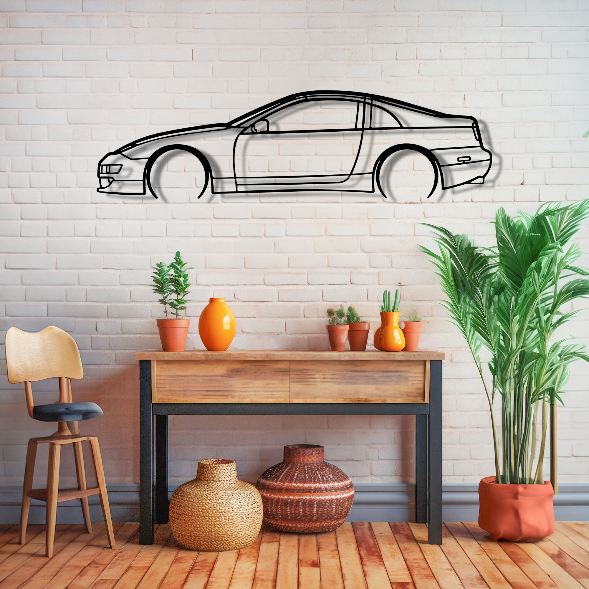 ★ Garage Art 300ZX Metal Wall Art, Car Garage Wall Sign, 300ZX