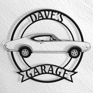 1968 Oldsmobile Cutlass Wall Art, Oldsmobile Accessories, Oldsmobile Garage, Oldsmobile Gifts, Oldsmobile Cutlass, Oldsmobile Garage Sign
