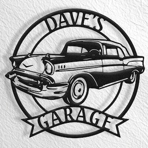 1957 Chevrolet Bel Air Metal Sign, 1957 Bel Air, Bel Air Accessories, Bel Air Garage, Bel Air Gift, Personalized Bel Air, 57 Chevy Bel Air