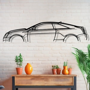 Cadillac CTSV Metal Wall Art, Car Garage Wall Sign, Cadillac Car Decor, Cadillac Accessories, CTS-V Accessories