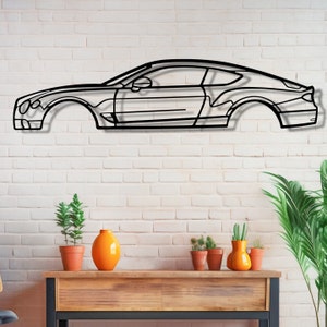 Bentley Continental Metal Wall Art, Bentley Garage, Bentley Wall Sign, Bentley Decor, Car Lovers Men Gift, Bentley Accessories