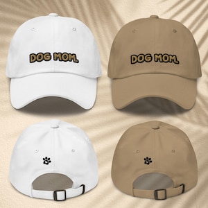 Dog Mom Hat Embroidered Dad Hat Baseball Cap Dog Lover Hat Dog Mom Gifts for Women Minimalist Paw Print I Love My Mom Animal Lover Gift