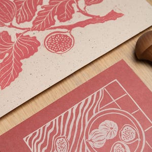 Fig Duo • Original Linocut