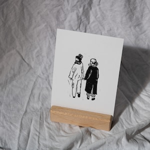 juntos • Linograbado original
