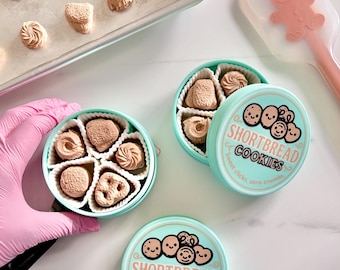 Shortbread Cookies Fidget Clicker - Stress Relief Toys - ASMR - Christmas Gifts - Danish - Kawaii - Clicky Fidget