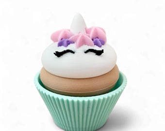 Unicorn Cupcake Clicky Fidget - Sensory Tools - Fidgets - Gifts