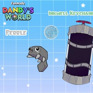 Pre-order - Fanmade Dandy's World Inkwell Keychains 3in - Etsy