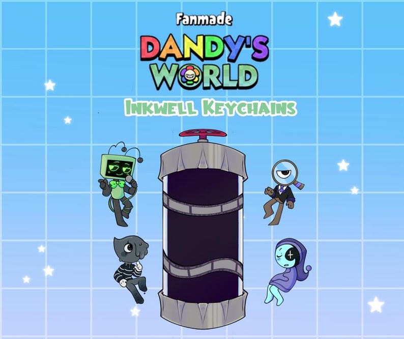 Pre-order - Fanmade Dandy's World Inkwell Keychains 3in - Etsy
