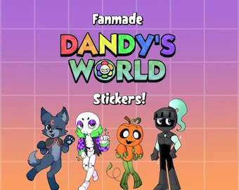 3in Halloween Dandys World Stickers