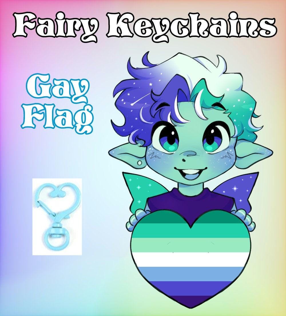 Preorder - Colorful Fairy Keychains! 3in Epoxy - Etsy