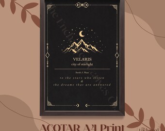 ACOTAR Digital Print Wall Art A4