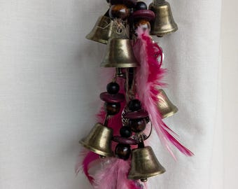 Hexenglöckchen "pink Obsidian" (ca. 35cm)