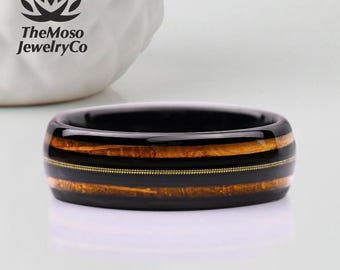 Mens Wedding Band, Mens Guitar String Ring Band, Guitar String Wedding Band, Mens Unique Guitar Ring, Musician Couple Rings
