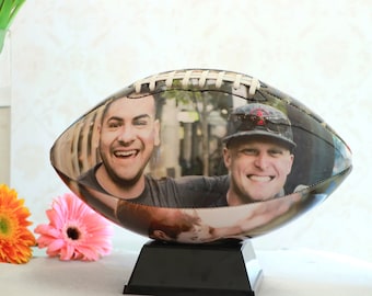 Custom Football, Personalized Football Family Gift, Customize Gift for Boyfriend Husband Love Ones, Personalize Photos Design Print Football