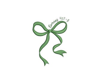 Coquette Bow Machine Embroidery Design, Happy St. Patrick's Day, Digital File, 3 sizes
