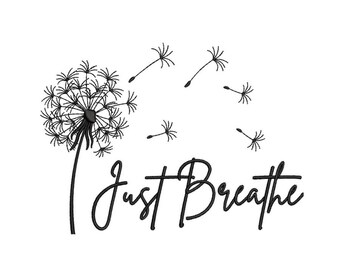 Dandelion Embroidery Design, Digital File, 4 sizes