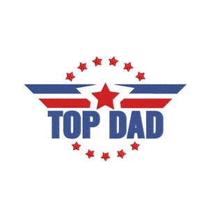 Dad Machine Embroidery Design, Digital File, 3 sizes