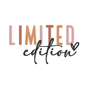 Limited Edition Machine Embroidery Design, Digital File, 4 sizes