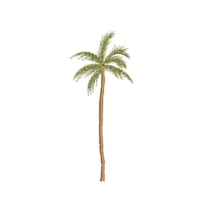 Palm Tree Embroidery Design, Summer Vacation Digital File, 5 sizes