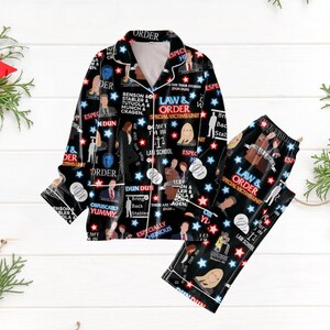 Svu Pajamas Set Retro Svu Holiday Pajamas Law and Order Tshirt 90S Movie Tshirt Funny Svu Shirt Law and Order Set of Pajamas Etsy