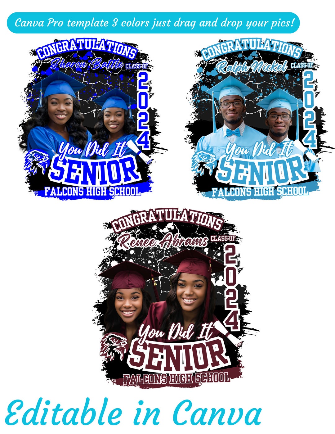 2024 Senior Grad Template - Etsy