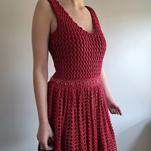 Crochet Pattern Scarlett dress Size S/M English