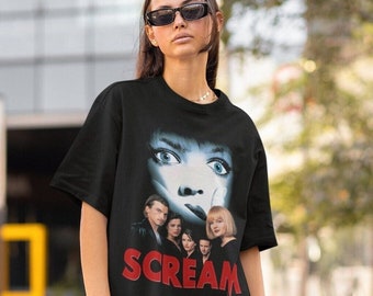 Retro Drew Barrymore Scream Shirt -retro scream movie shirt,scream movie sweatshirt,scream crewneck,90s movie tshirts,stu macher shirt