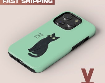 Süße Katze Handyhülle, iPhone 16, 14, 13, 12 Pro Max 8 Plus X, Samsung Galaxy S24 S23 S22 S20 Ultra