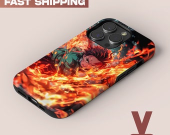 Demon Slayer Anime Phone Case, Manga Tanjiro Phone Cover, iPhone