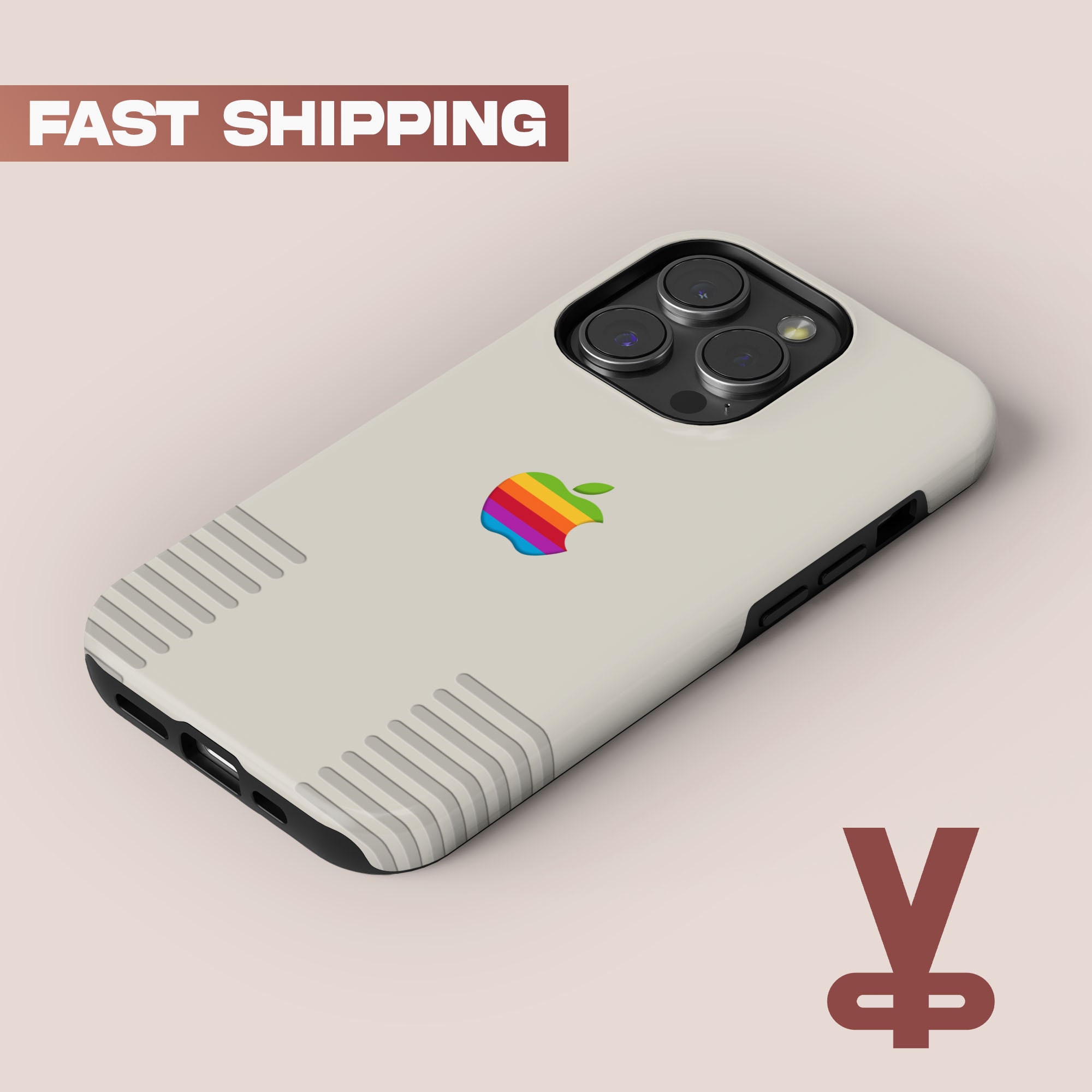 Retro Apple iPhone Phone Case, Retro Vintage Phone Cover, iPhone 16, 14, 13, 12 Pro Max 8 Plus X, Samsung Galaxy S24 S23 S22 S20 Ultra