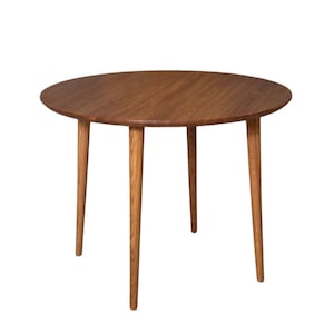 Solid wood coffee table with tapered legs, Stylish wooden table with natural oak desk, Beautiful solid wood furniture, Farmhouse furniture