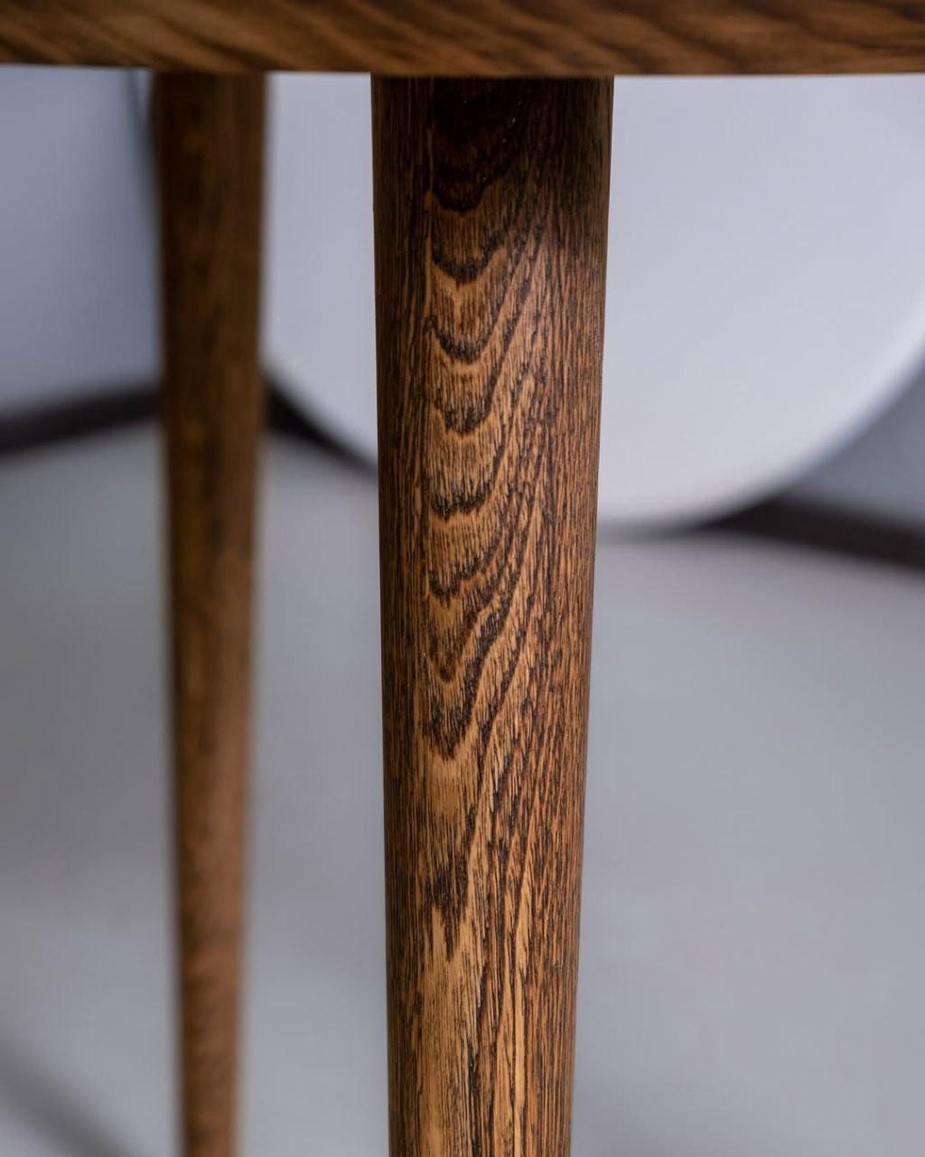 Tapered Wood Legs Made of Natural Ash, A Gift of Ash Wood Furniture Legs, Farmhouse Table Legs with Metal Fastener, Solid Ash Wood Support