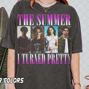Retro 90&#39;s Comfort Colors The Summer I Turned Pretty Vintage T-Shirt, Summer Romance T-Shirt, Gift For Woman and Man Unisex T-Shirt