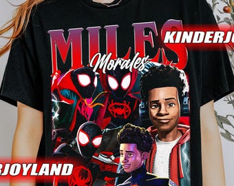Retro 90's Miles Morales Vintage T-Shirt, Miles Morales Fan Tee Graphic T-Shirt, Gift For Woman and Man Unisex T-Shirt