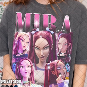 T-shirt Mira couleurs confort rétro des années 90, T-shirt Mira Fan, cadeau pour femme et homme T-Shir unisexe