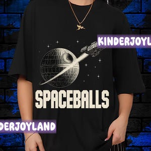 Retro 90&#39;s Spaceballs Vintage T-Shirt, Spaceballs Movie Bootleg Fan Tee Graphic T-Shirt, Gift For Woman and Man Unisex T-Shirt