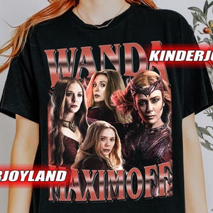 Retro 90&#39;s Wanda Maximoff Vintage T-Shirt, Wanda Maximoff Fan Tee Graphic T-Shirt, Gift For Woman and Man Unisex T-Shirt