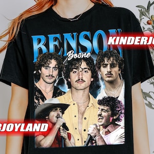 Retro 90&#39;s Benson Boone Vintage T-Shirt, Benson Boone Fan Tee Graphic T-Shirt, Gift For Woman and Man Unisex T-Shirt