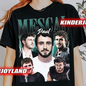 Retro 90er Jahre Paul Mescal Vintage T-Shirt, Paul Mescal Fan Tee Grafik T-Shirt, Geschenk für Frau und Mann Unisex T-Shirt